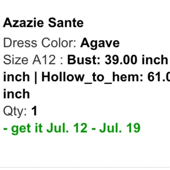 Azazie Sante Dress - Picture 4 of 4